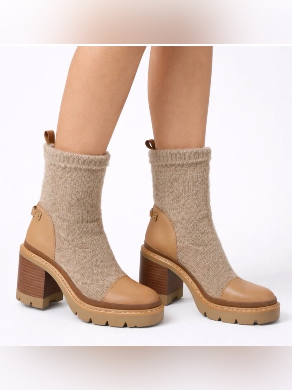 Women’s SAM EDELMAN Rozanna knit bootie- Size 7.5